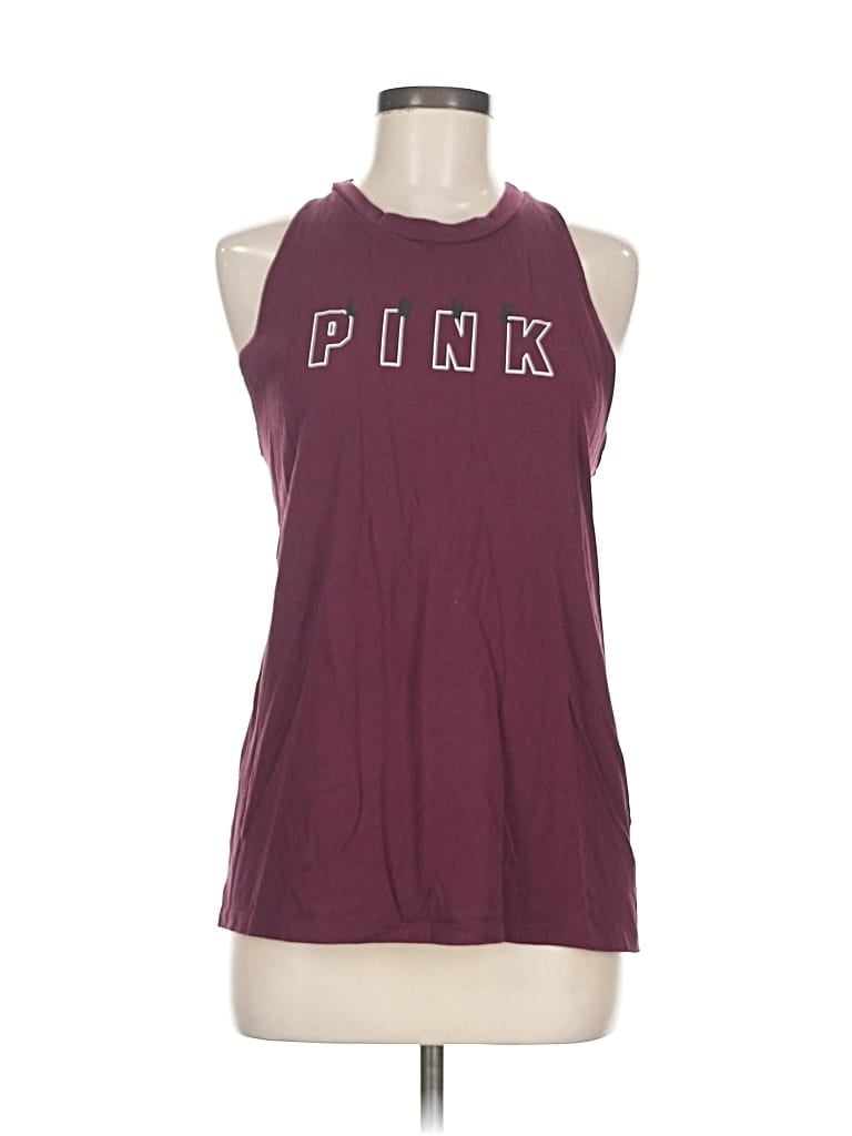 Pre-owned Victoria's Secret Pink Tank Top Pink Halter Neckline Tops