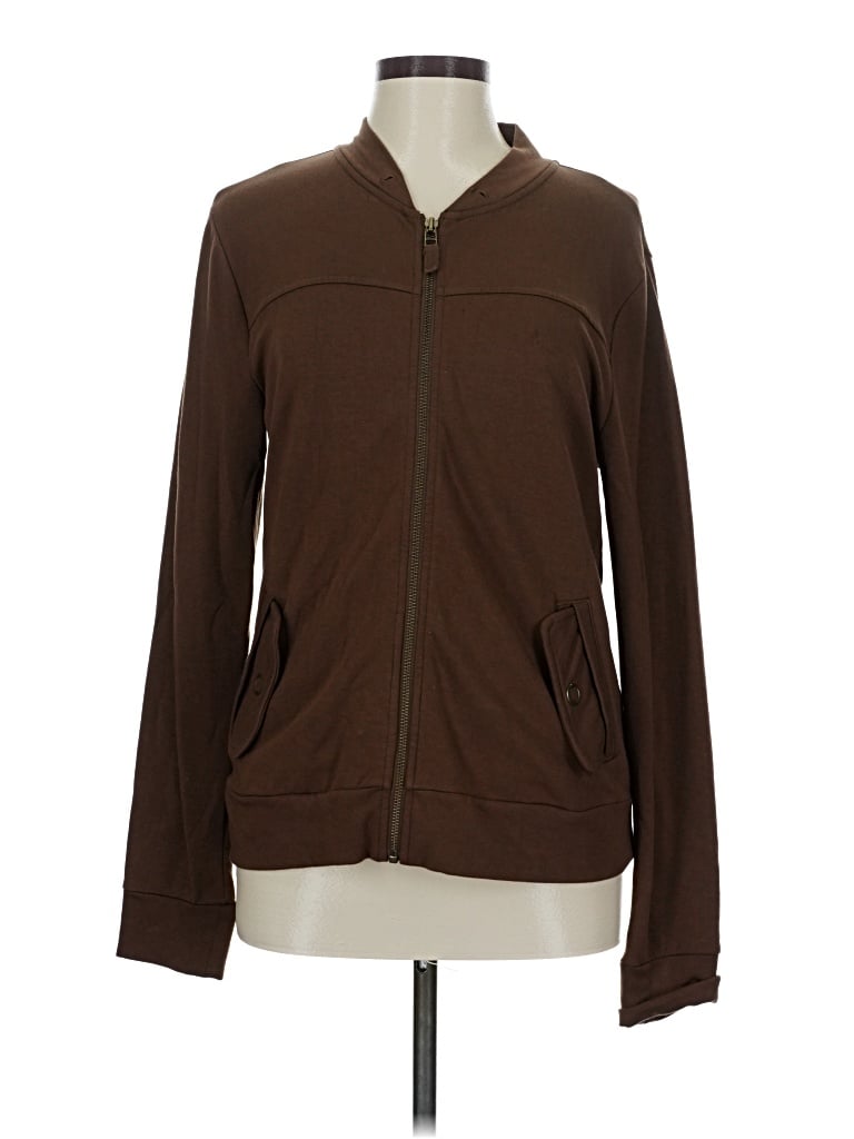Pre-owned Talbots Track Jacket In Brown