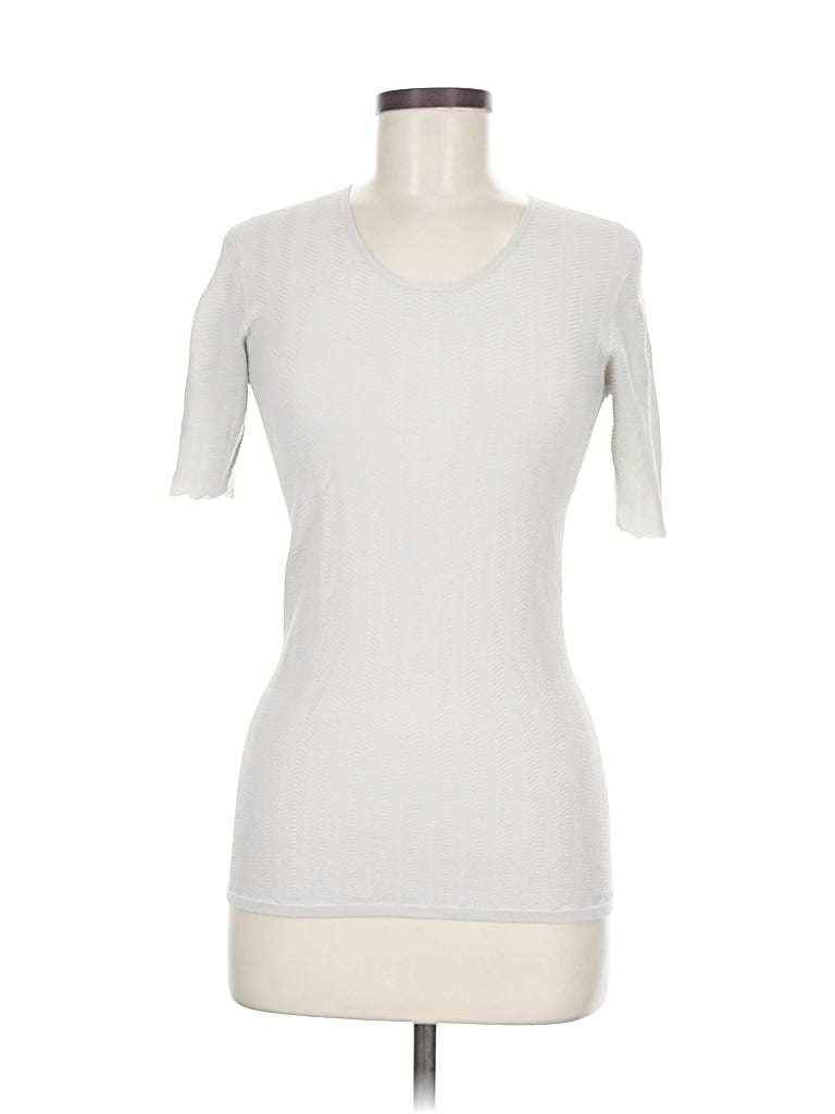 Pre-owned Giorgio Armani Short Sleeve T-shirt In Silver