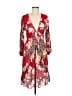 Studio F Print Red Cocktail Dress Size 6 - photo 1