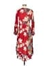 Studio F Print Red Cocktail Dress Size 6 - photo 2