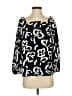 J.Crew 365 100% Polyester Black 3/4 Sleeve Top Size 2 - photo 1