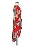 Studio F Print Red Cocktail Dress Size 6 - photo 4