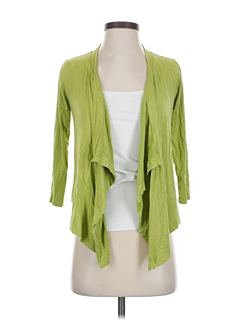 Pre-owned Karen Kane Cardigan Sweater In Green