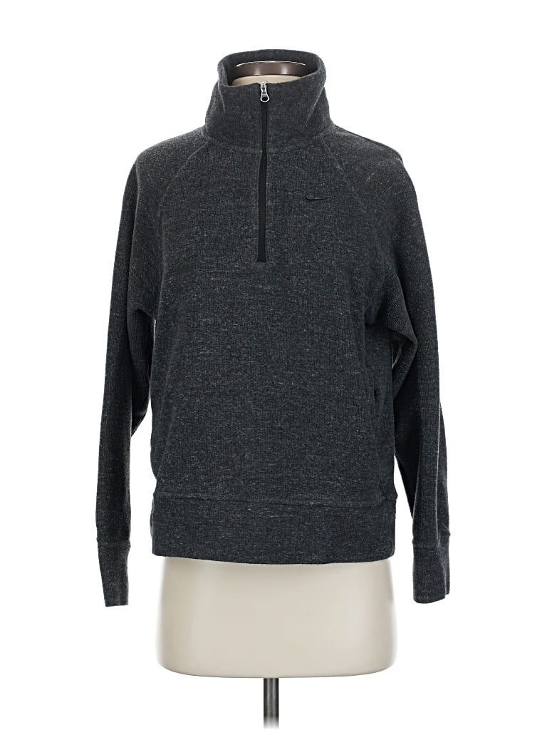 Pre-owned Nike Turtleneck Sweater In Gray