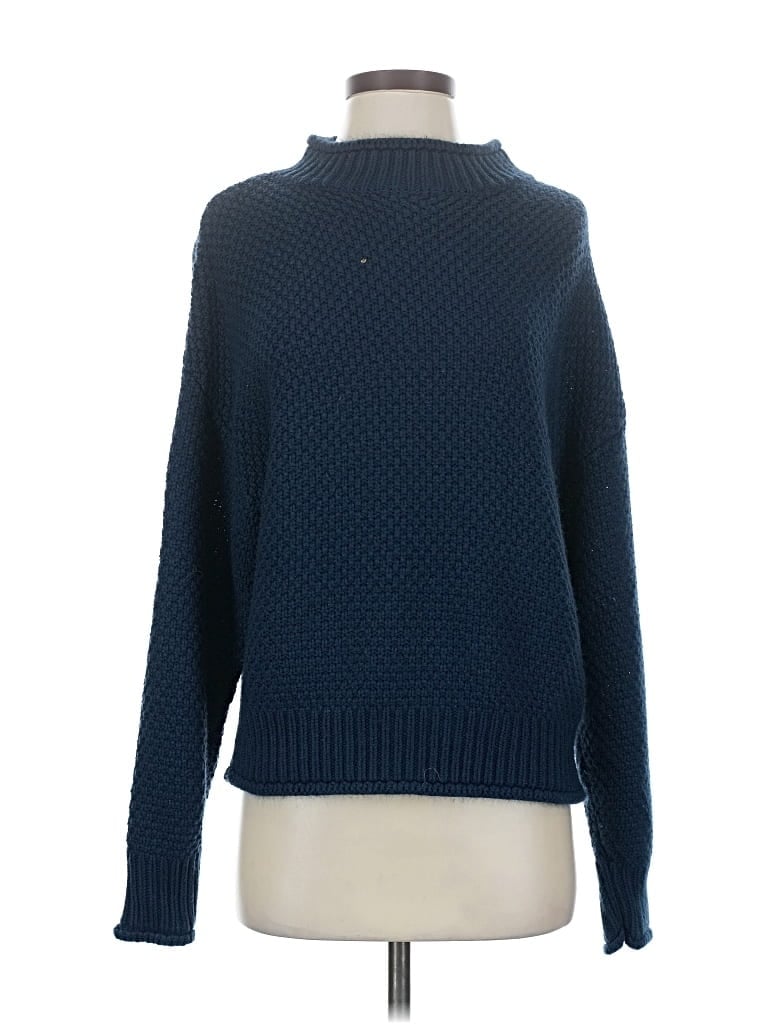 Pre-owned Zesica Turtleneck Sweater In Blue