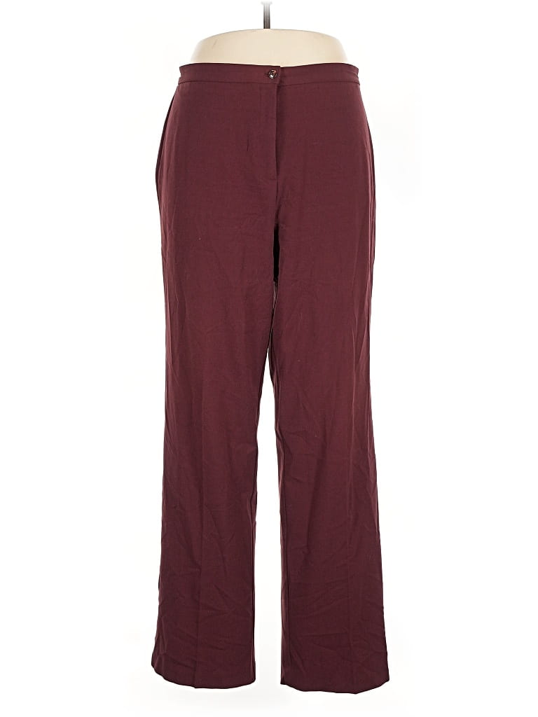 Pre-owned Focus 2000 Dress Pants In Burgundy