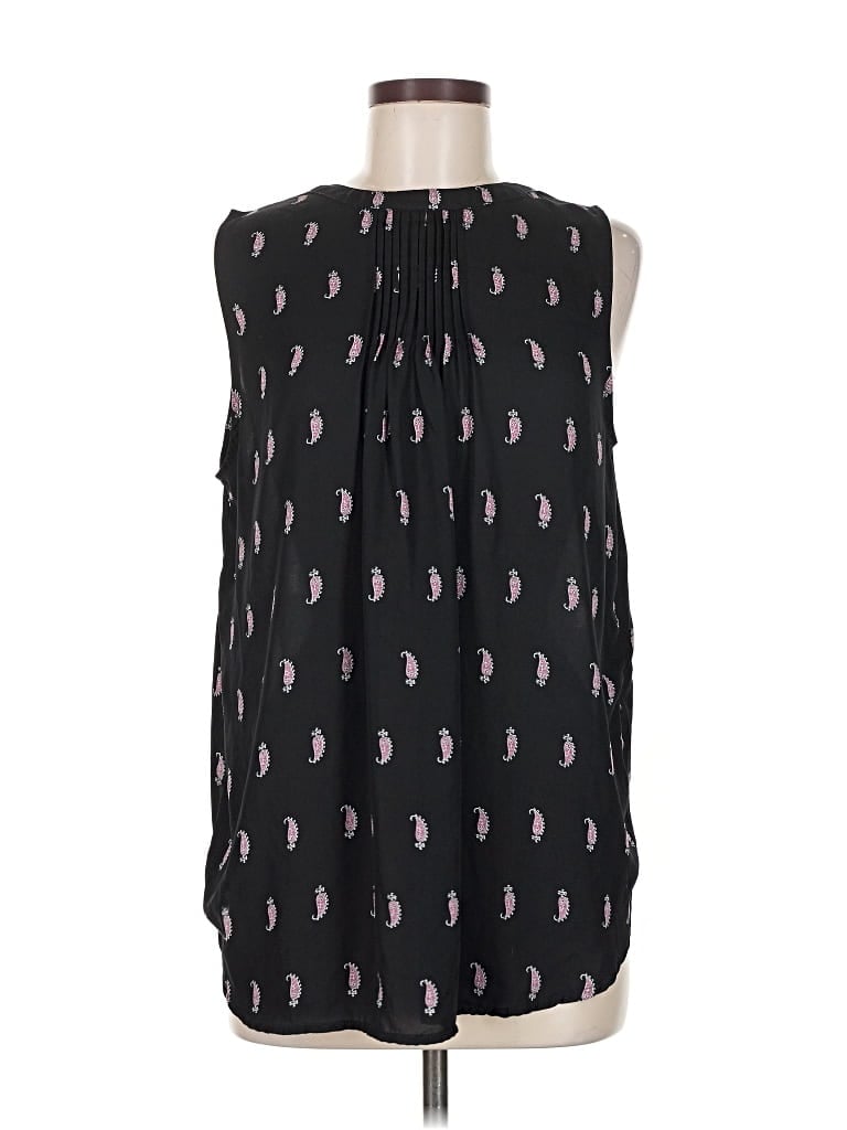 Pre-owned Grace Sleeveless Blouse In Black
