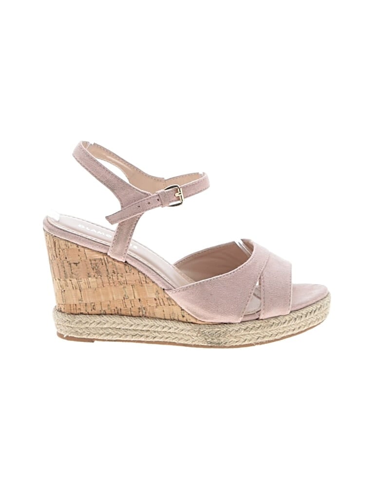 Pre-owned Glamorous Wedges In Brown