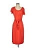 Talbots Solid Orange Casual Dress Size S - photo 1