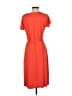 Talbots Solid Orange Casual Dress Size S - photo 2