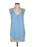 Ann Taylor LOFT 100% Polyester Blue Sleeveless Blouse Size S (estimated) - photo 1