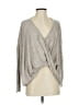 Self Contrast Gray Tan Long Sleeve Top Size S - photo 1