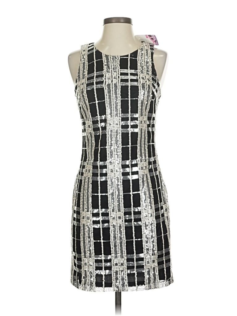 Pre-owned Dainty Hooligan Cocktail Dress In Silver