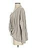 Self Contrast Gray Tan Long Sleeve Top Size S - photo 5