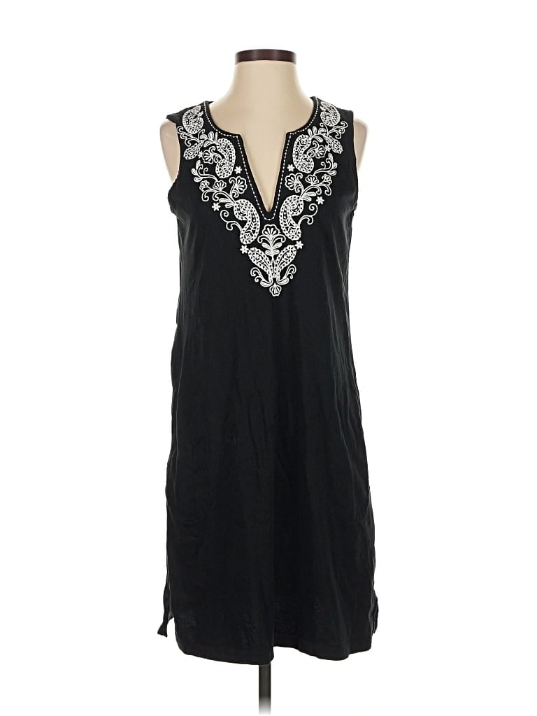 Pre-owned Lands' End Casual Dress In Black