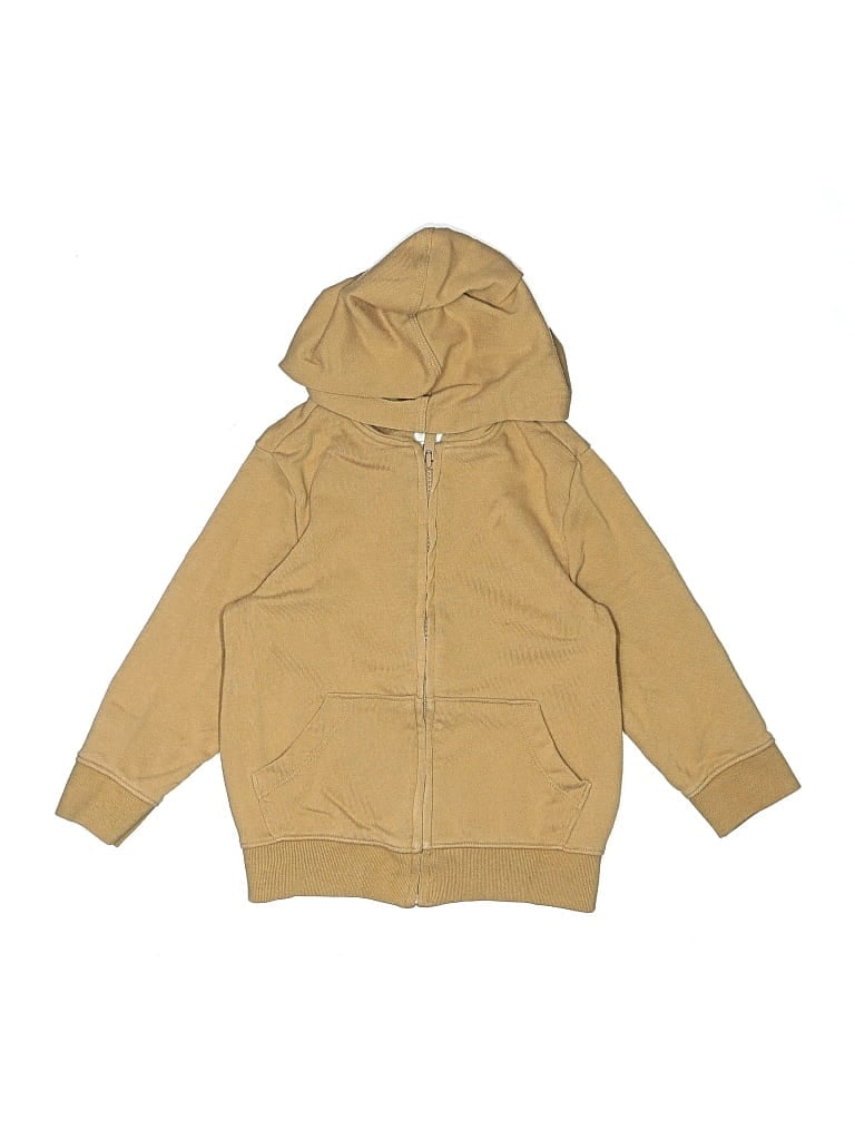 Pre-owned Old Navy Kids' Zip Up Hoodie In Brown