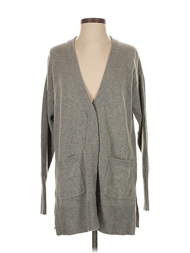 Escada Sport Wool Cardigan Sweater In Gray