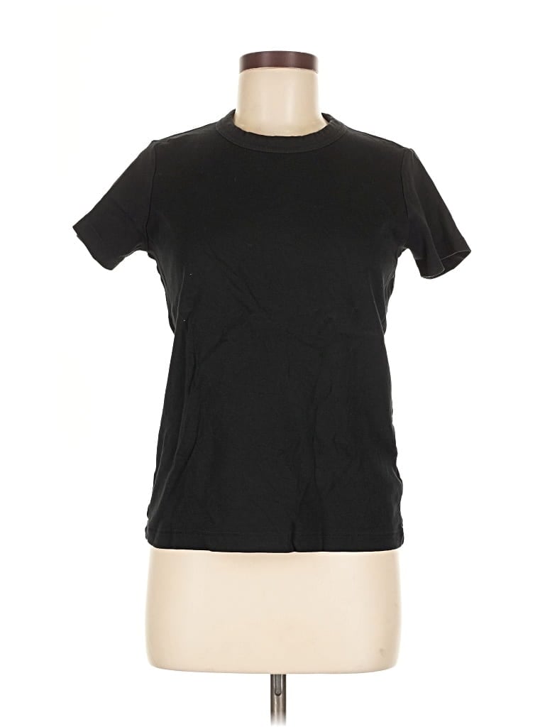 Pre-owned Uniqlo U Short Sleeve T-shirt In Black