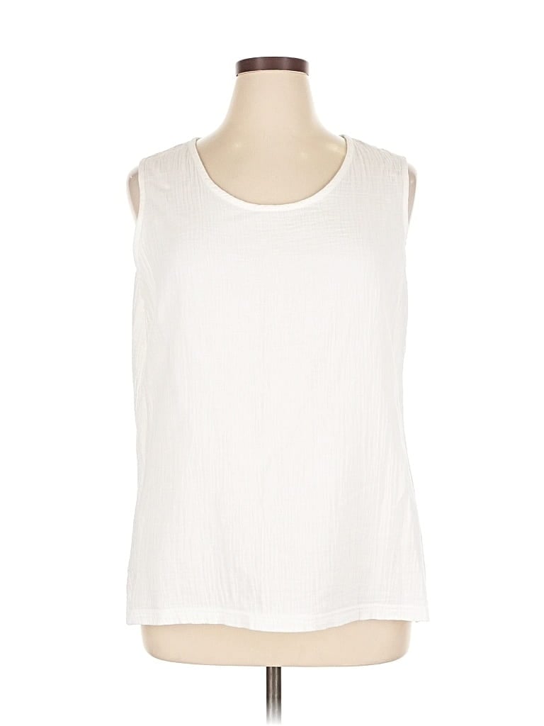 Pre-owned Parsley & Sage Sleeveless Blouse In White