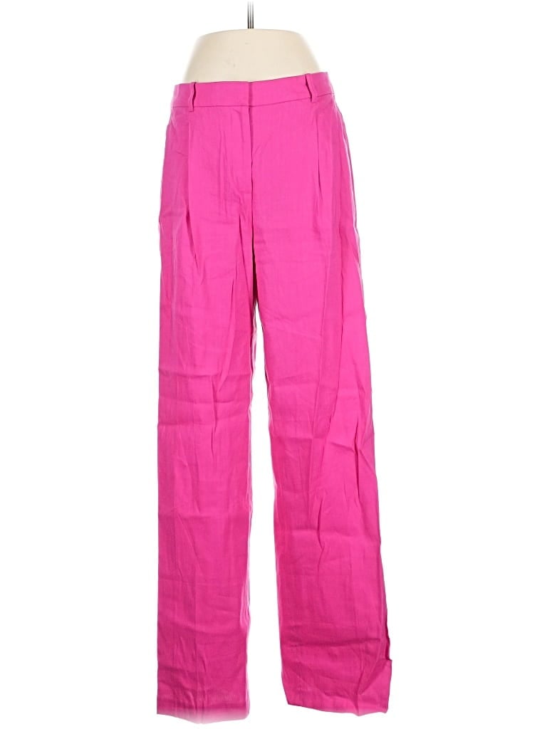 Pre-owned J.crew Factory Store Linen Pants In Pink