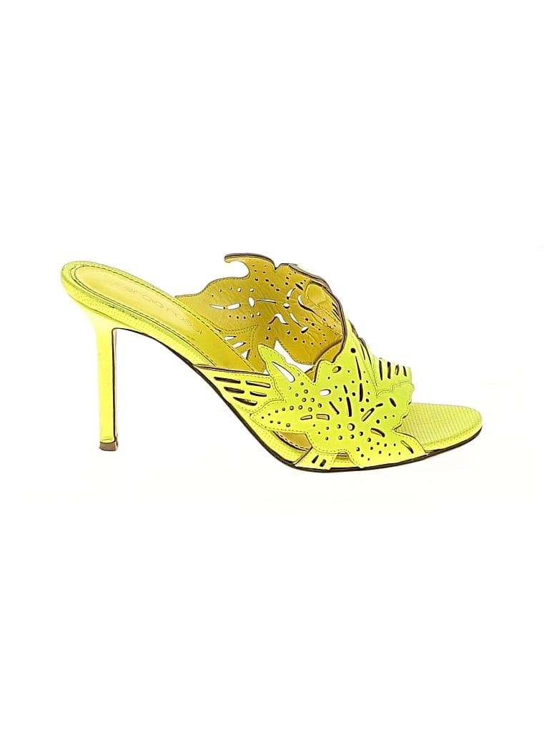Pre-owned Sergio Rossi Sandals In Yellow