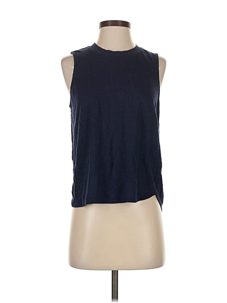 Pre-owned Uniqlo Sleeveless T-shirt In Blue