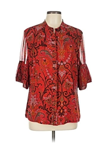 Linda Allard Ellen Tracy 3/4 Sleeve Blouse (view 1)