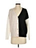 Central Park West Color Block Gray Cardigan Size XS - photo 1