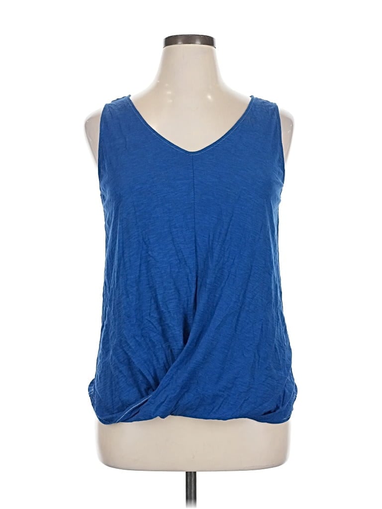 Pre-owned Garnet Hill Sleeveless T-shirt In Blue