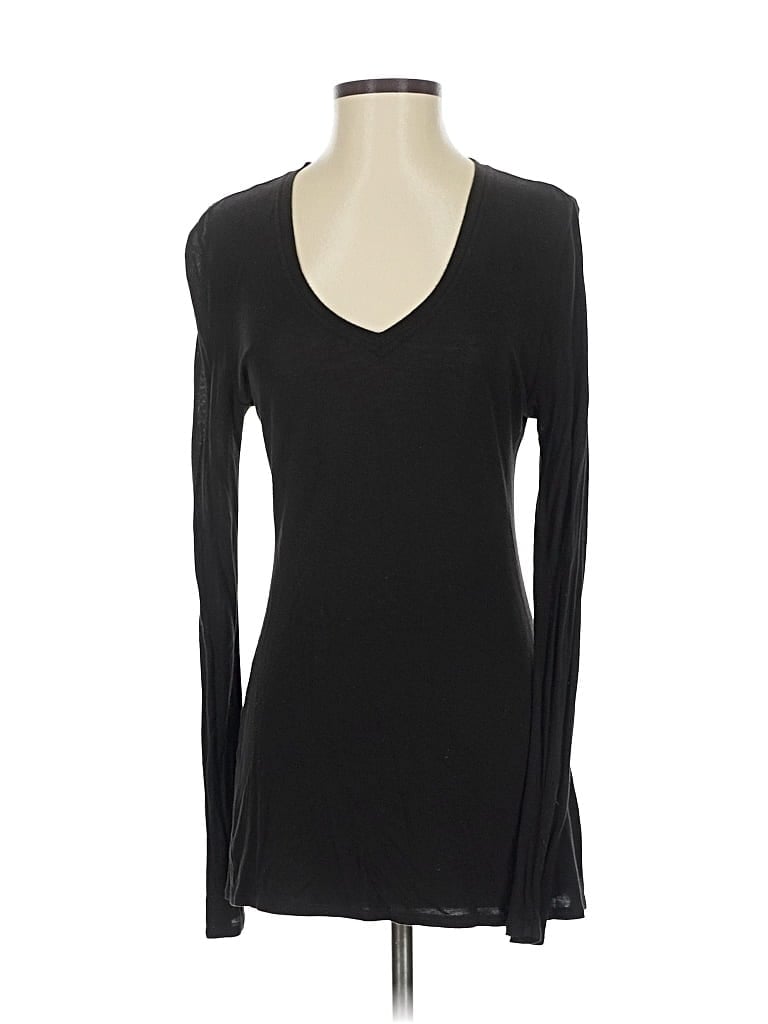 Pre-owned Tahari Long Sleeve T-shirt In Black