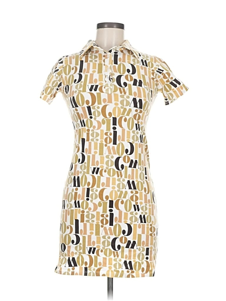 Pre-owned Motel Casual Dress In Yellow