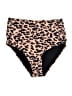 Unbranded Animal Print Brown Swimsuit Bottoms Size M - photo 1