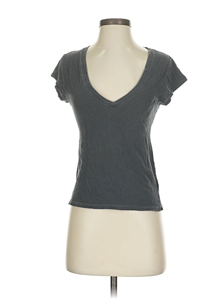 Pre-owned Intimately By Free People Short Sleeve T-shirt In Gray