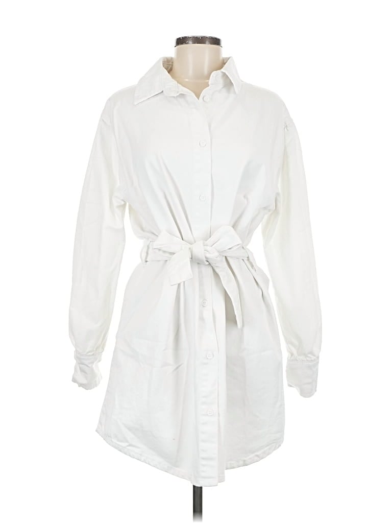 Pre-owned Avec Les Filles Trenchcoat In White