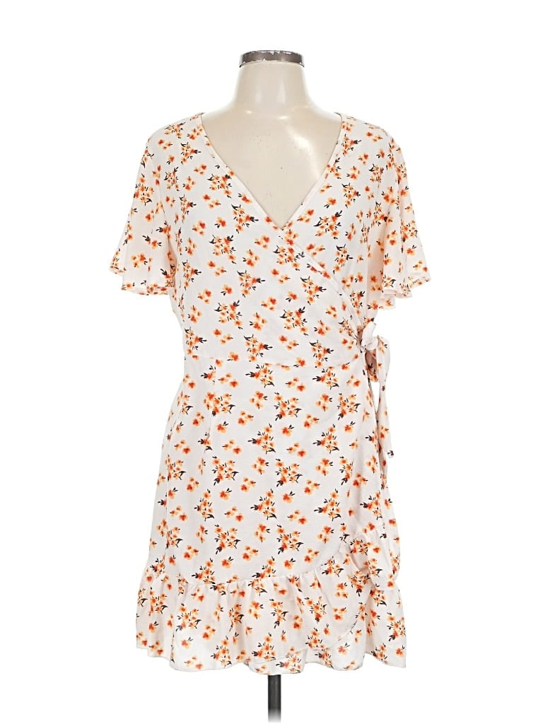 Pre-owned Unbranded Casual Dress In Orange