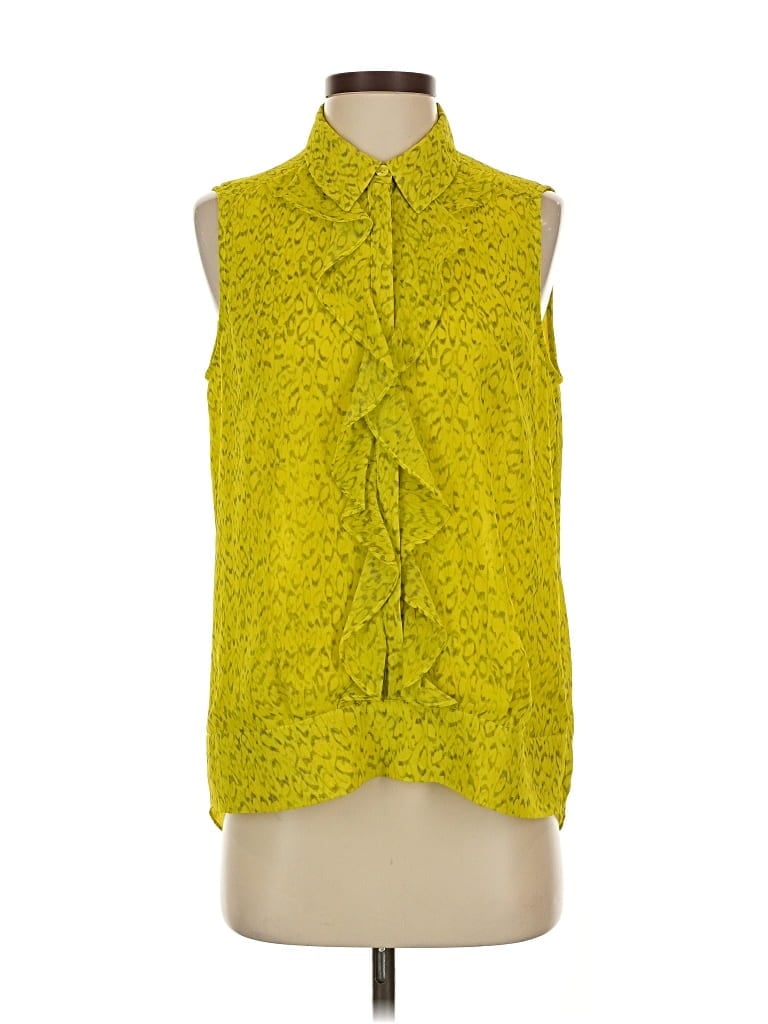 Pre-owned Cabi Sleeveless Blouse In Yellow