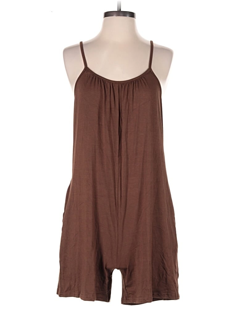 Pre-owned Shein Romper In Brown