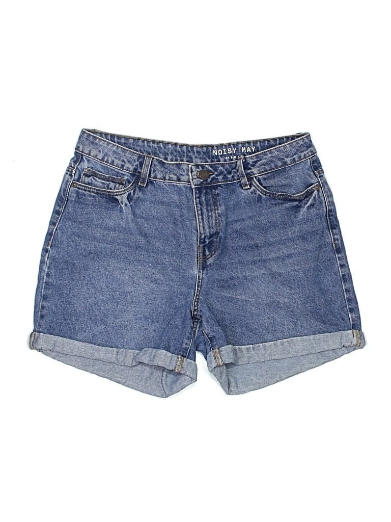 Pre-owned Noisy May Denim Shorts In Blue