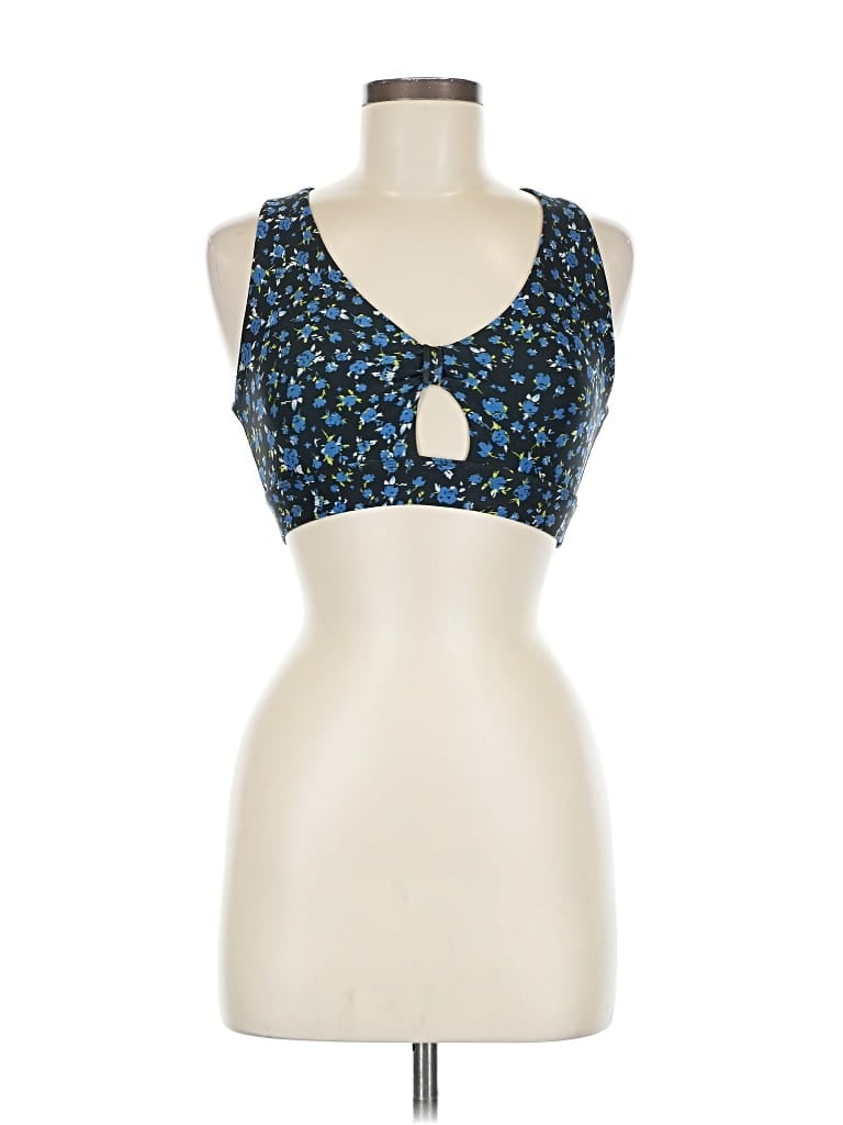 Pre-owned Soul Tank Top Blue Keyhole Neckline Tops