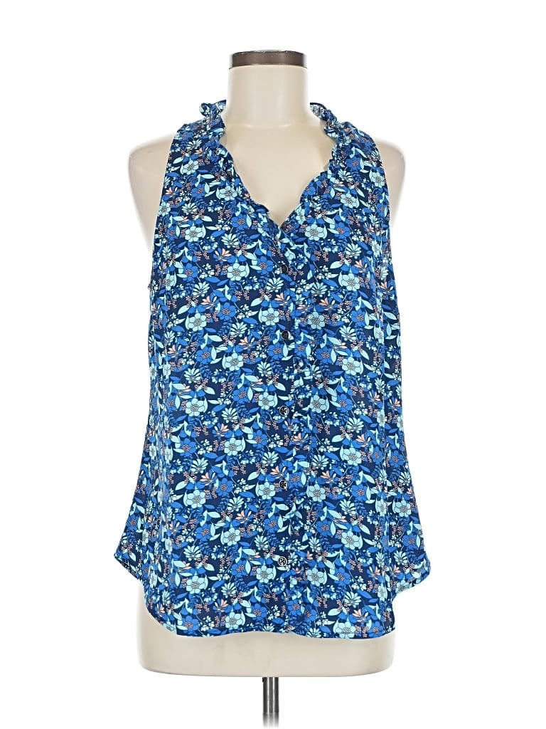 Pre-owned Cabi Sleeveless Blouse In Blue
