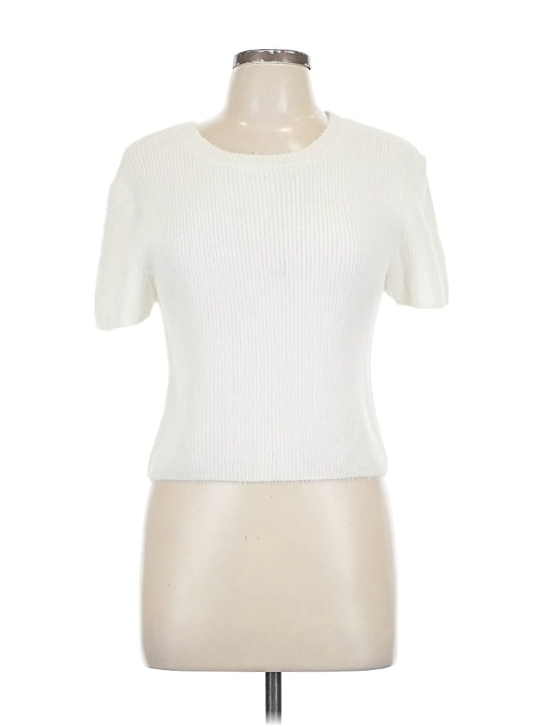 Pre-owned Mi Ami Cardigan Sweater In White