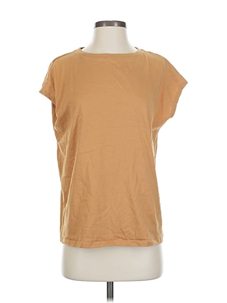 Pre-owned Unbranded Short Sleeve T-shirt In Brown