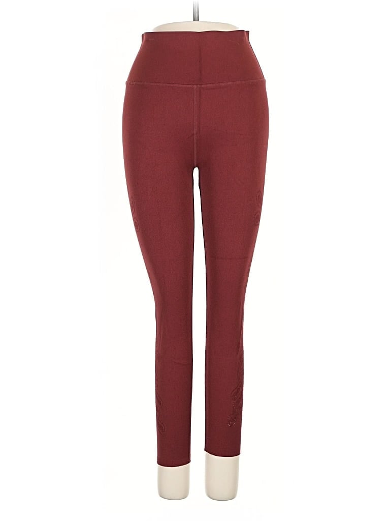Pre-owned Fabletics Active Pants In Burgundy