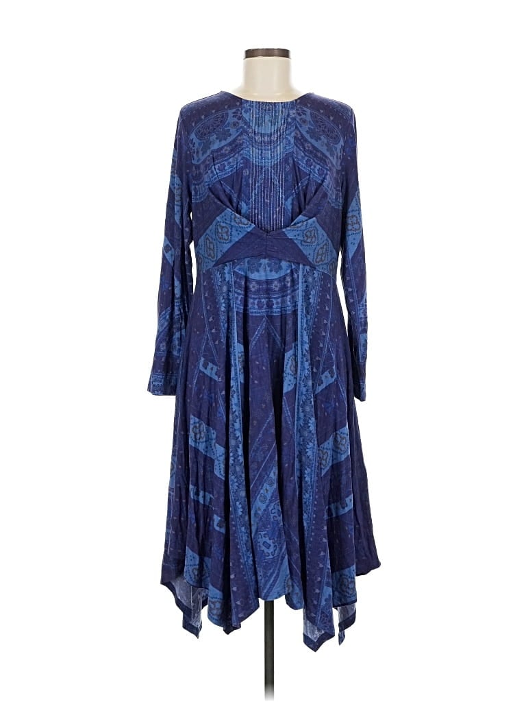 Pre-owned Soft Surroundings Casual Dress In Blue