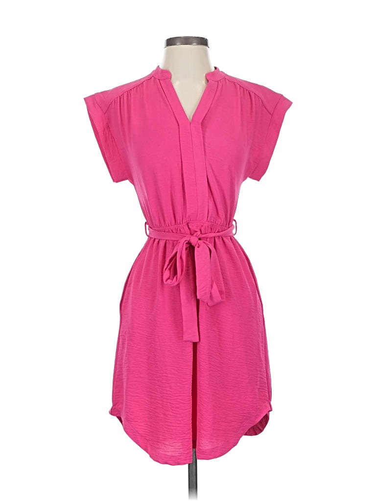Monteau Casual Dress In Pink
