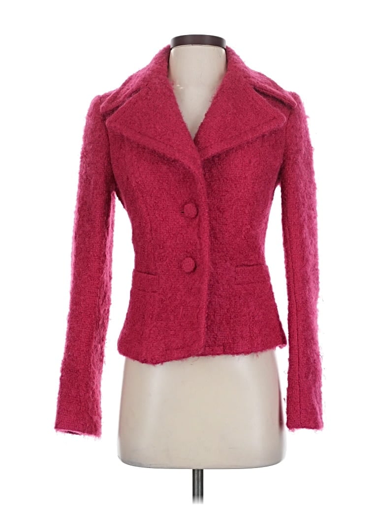Pre-owned Zara Wool Coat In Pink