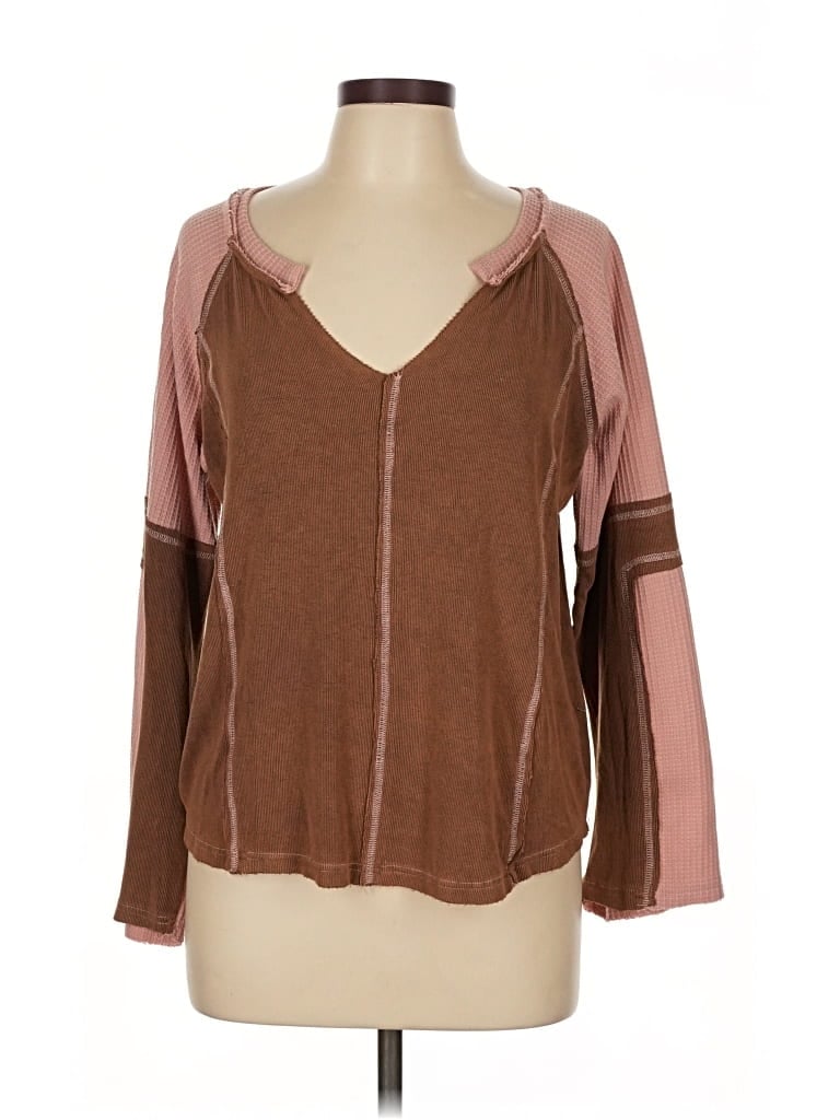 Pre-owned Pol Cardigan Sweater In Brown