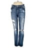 7 For All Mankind Hearts Blue Jeans Size 26 waist - photo 1
