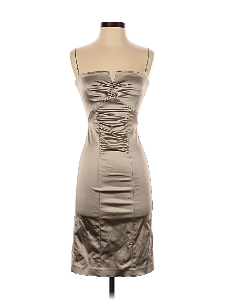 Pre-owned Nicole By Nicole Miller Cocktail Dress In Brown
